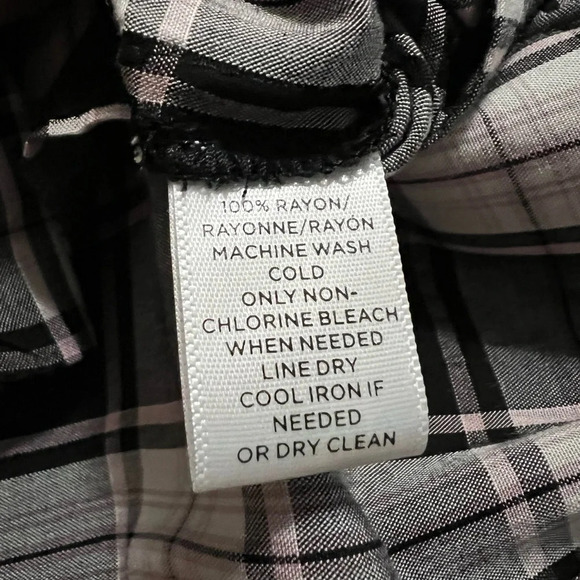 Ann Taylor Loft Women’s Plaid Long Sleeve Blouse Large New NWT - Picture 4 of 4